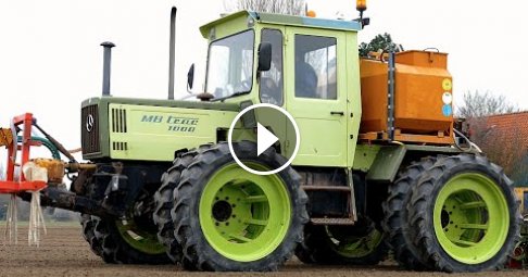 Classic MB Trac 1000 | Drilling Sugar Beets with in row fertilizing